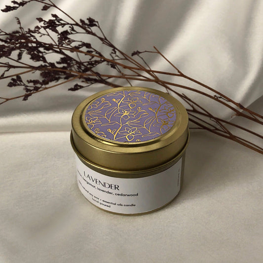 lavender candle (tin)