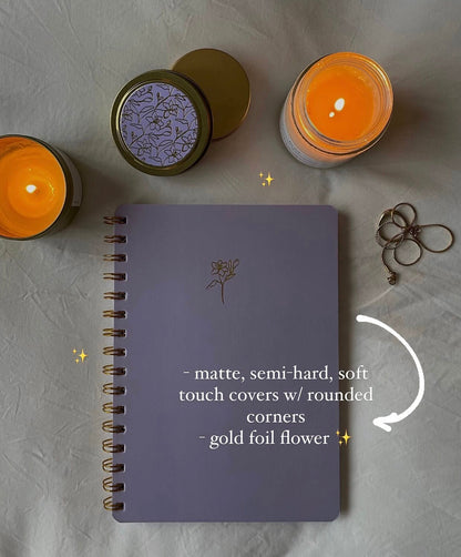 lavender journal (thick blank pages)