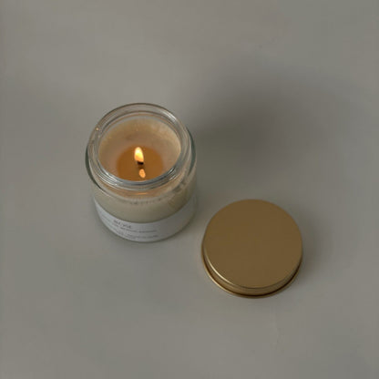 bloom scented candle (glass jar)